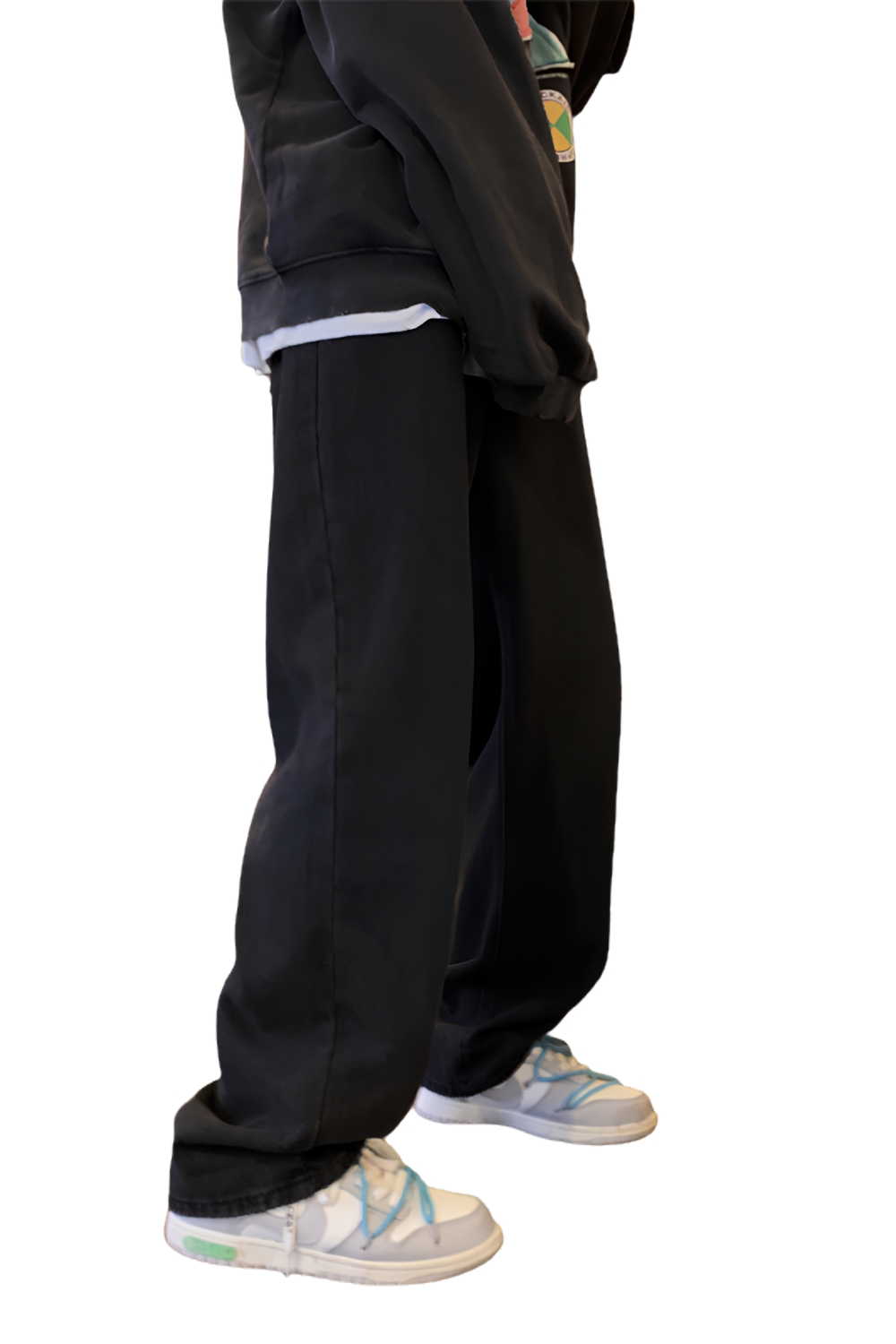 Jeans Men's Retro Baggy Straight Trousers