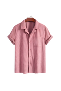 textured shirt pink