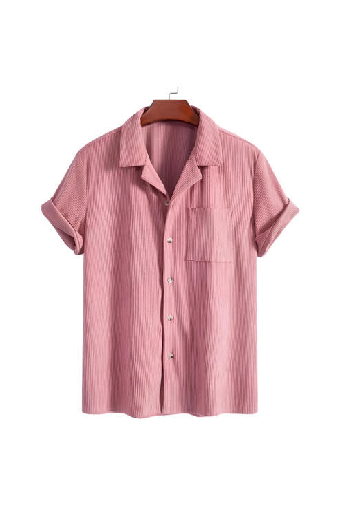 textured shirt pink
