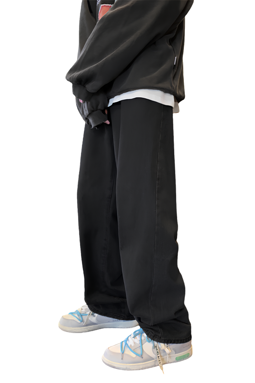 Jeans Men's Retro Baggy Straight Trousers