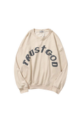 Round collar hoodies