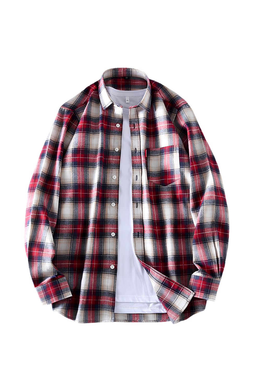 Springautumn Casual Thin Men's Plaid Shirt