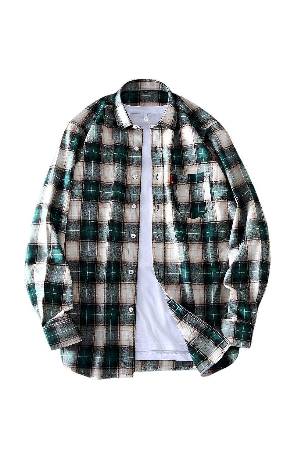 Springautumn Casual Thin Men's Plaid Shirt
