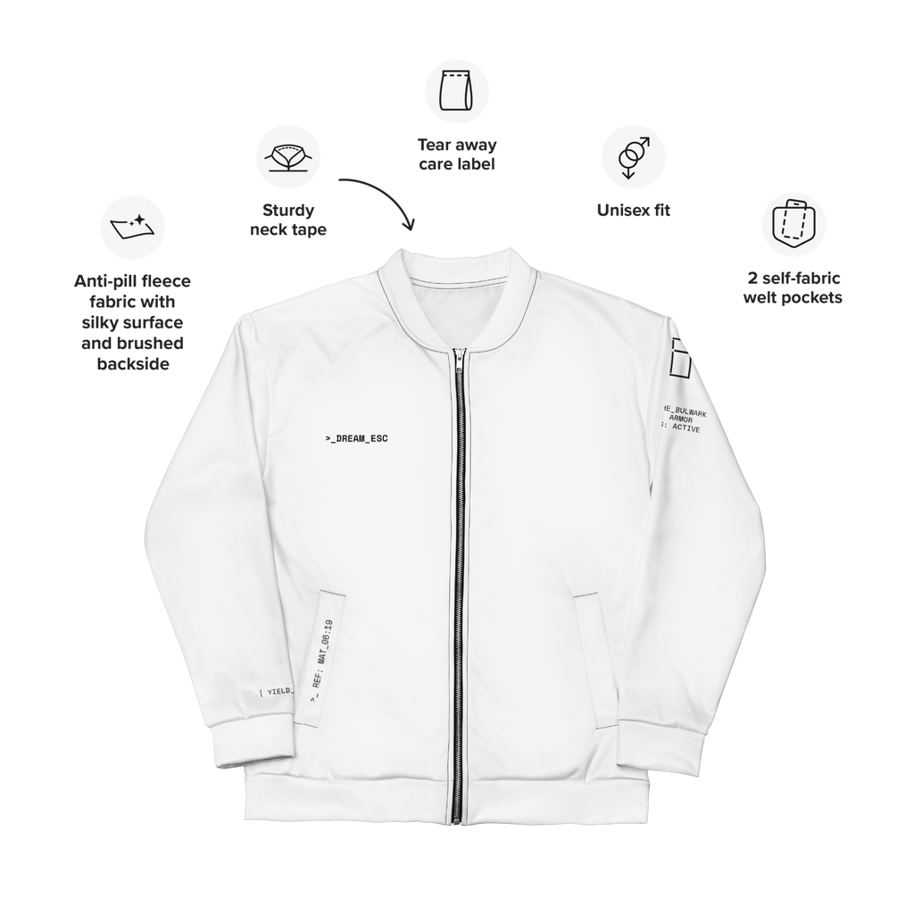 bomber jacket white
